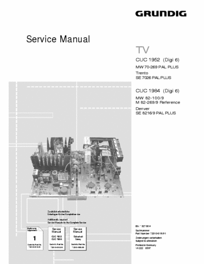 Grundig CUC1952_CUC1984 Service Manual